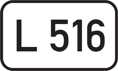 Straßenschild Landesstraße L 516