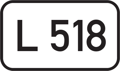 Straßenschild Landesstraße L 518