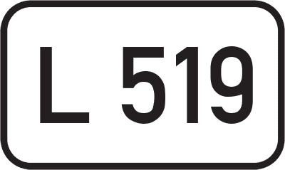 Straßenschild Landesstraße L 519