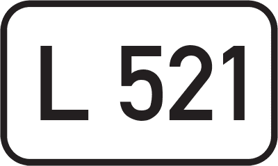 Straßenschild Landesstraße L 521