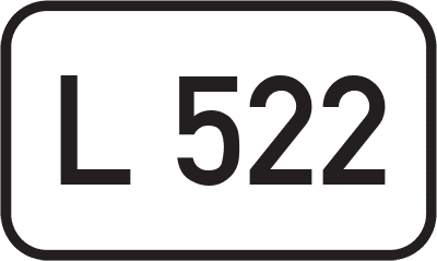 Straßenschild Landesstraße L 522
