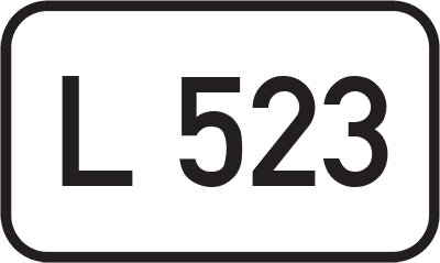 Straßenschild Landesstraße L 523