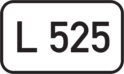 Straßenschild Landesstraße L 525