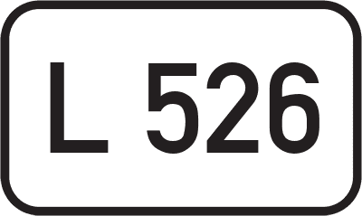 Straßenschild Landesstraße L 526