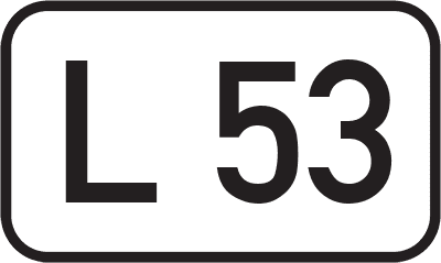 Straßenschild Landesstraße L 53