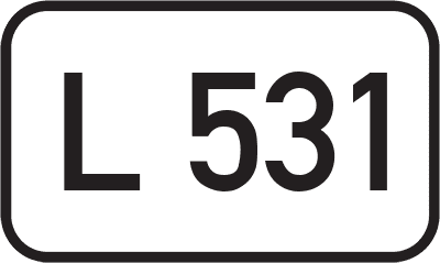 Straßenschild Landesstraße L 531