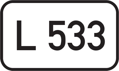 Straßenschild Landesstraße L 533