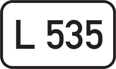 Straßenschild Landesstraße L 535