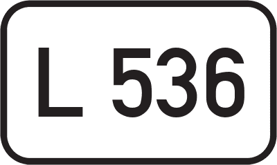 Straßenschild Landesstraße L 536