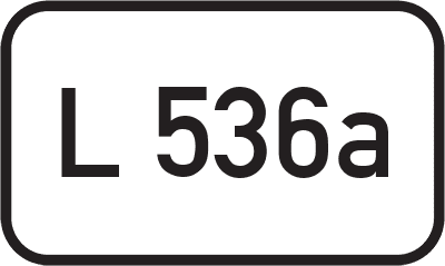 Straßenschild Landesstraße L 536a