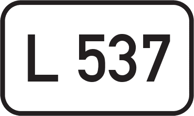 Straßenschild Landesstraße L 537