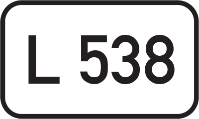 Straßenschild Landesstraße L 538