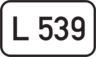 Straßenschild Landesstraße L 539