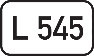Straßenschild Landesstraße L 545