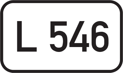 Straßenschild Landesstraße L 546