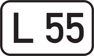 Straßenschild Landesstraße L 55