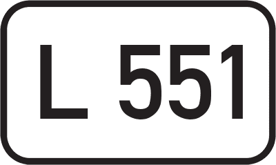 Straßenschild Landesstraße L 551