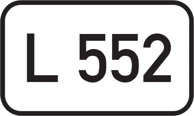 Straßenschild Landesstraße L 552