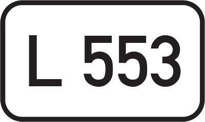 Straßenschild Landesstraße L 553