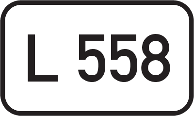 Straßenschild Landesstraße L 558