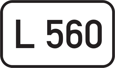 Straßenschild Landesstraße L 560