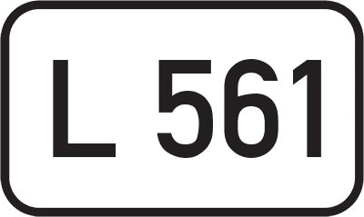 Straßenschild Landesstraße L 561