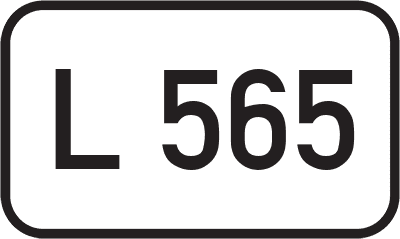 Straßenschild Landesstraße L 565