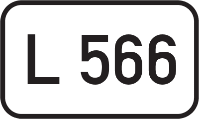 Straßenschild Landesstraße L 566