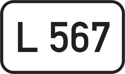 Straßenschild Landesstraße L 567
