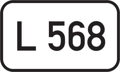 Straßenschild Landesstraße L 568