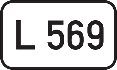 Straßenschild Landesstraße L 569