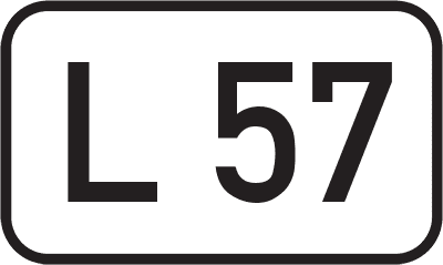 Straßenschild Landesstraße L 57