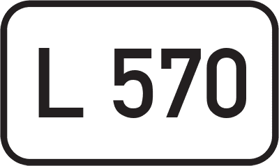 Straßenschild Landesstraße L 570