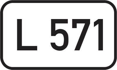 Straßenschild Landesstraße L 571