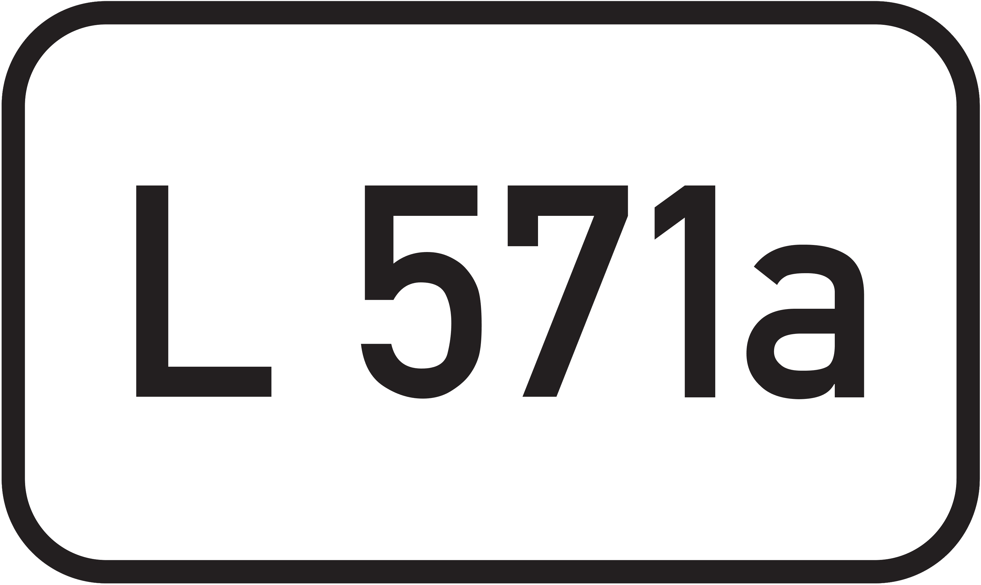 Straßenschild Landesstraße L 571a