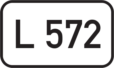 Straßenschild Landesstraße L 572