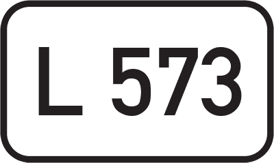 Straßenschild Landesstraße L 573