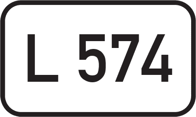 Straßenschild Landesstraße L 574