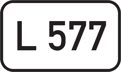 Straßenschild Landesstraße L 577