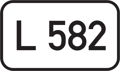 Straßenschild Landesstraße L 582