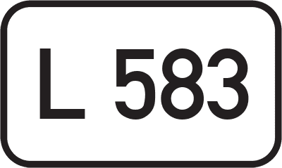 Straßenschild Landesstraße L 583