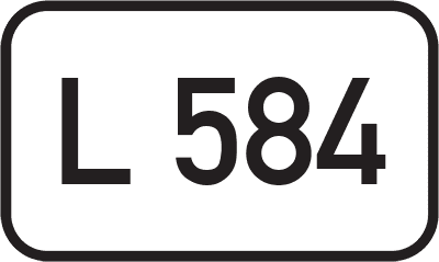 Straßenschild Landesstraße L 584