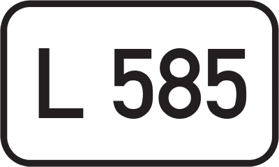 Straßenschild Landesstraße L 585