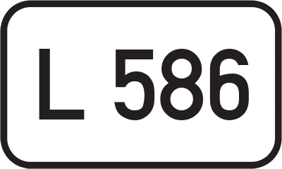Straßenschild Landesstraße L 586