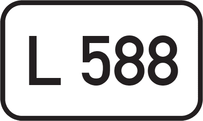Straßenschild Landesstraße L 588