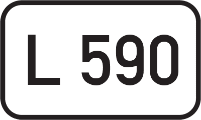 Straßenschild Landesstraße L 590