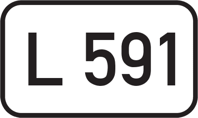 Straßenschild Landesstraße L 591