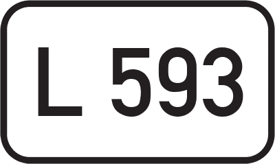 Straßenschild Landesstraße L 593