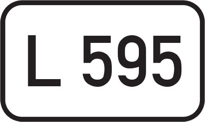 Straßenschild Landesstraße L 595