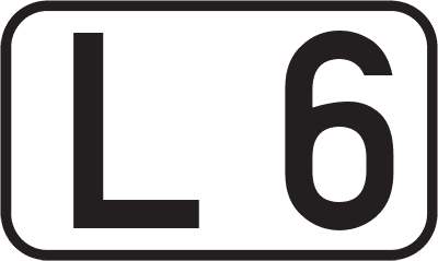 Straßenschild Landesstraße L 6